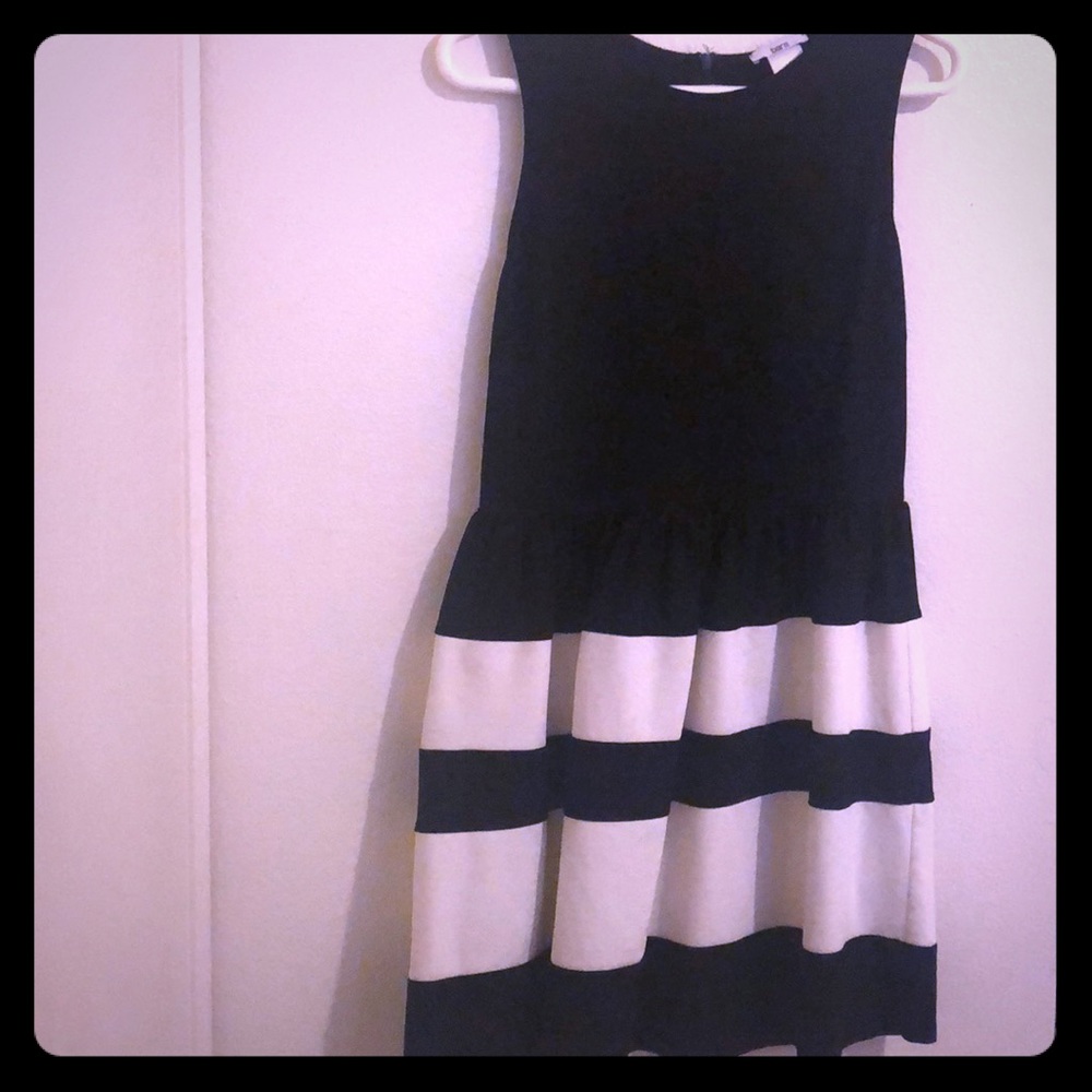 BAR III black and white dress